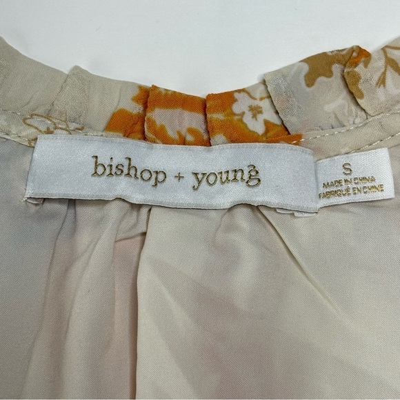 Anthropologie Bishop + Young Marmot Mini Dress Size S Paisley Smocked Waist - Picture 11 of 13